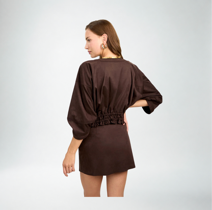 Trina Turk Prita 2 Jacket | Cioccolato Cio Suede