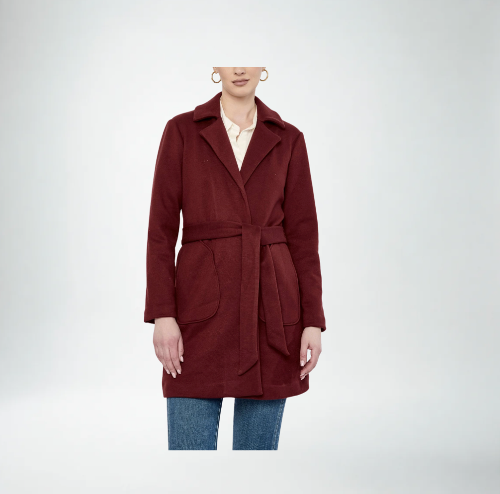 Flora Bea Odette Coat | Maroon