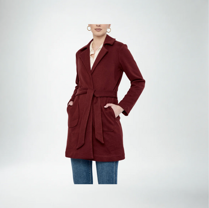Flora Bea Odette Coat | Maroon