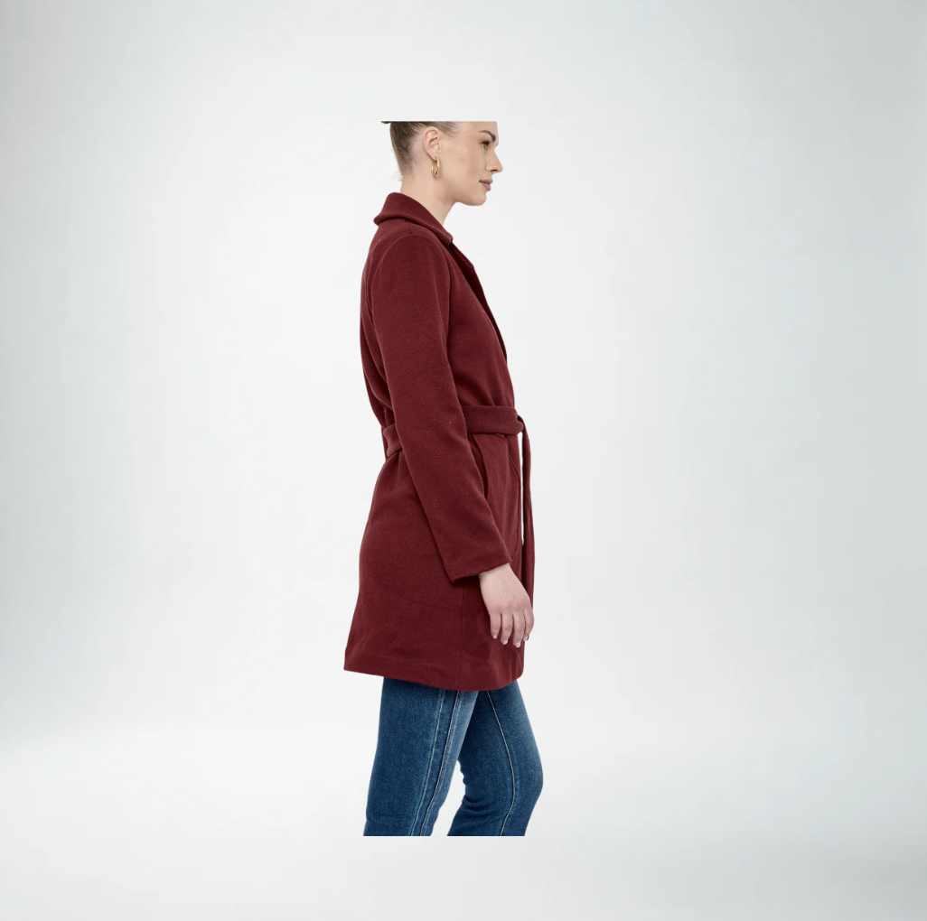 Flora Bea Odette Coat | Maroon