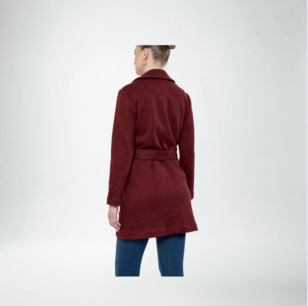 Flora Bea Odette Coat | Maroon
