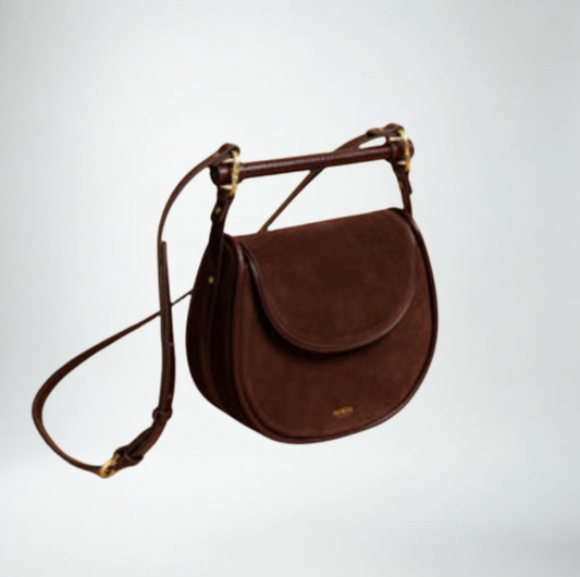 Sancia Babylon Moderne Hand Bag | Cashew Suede