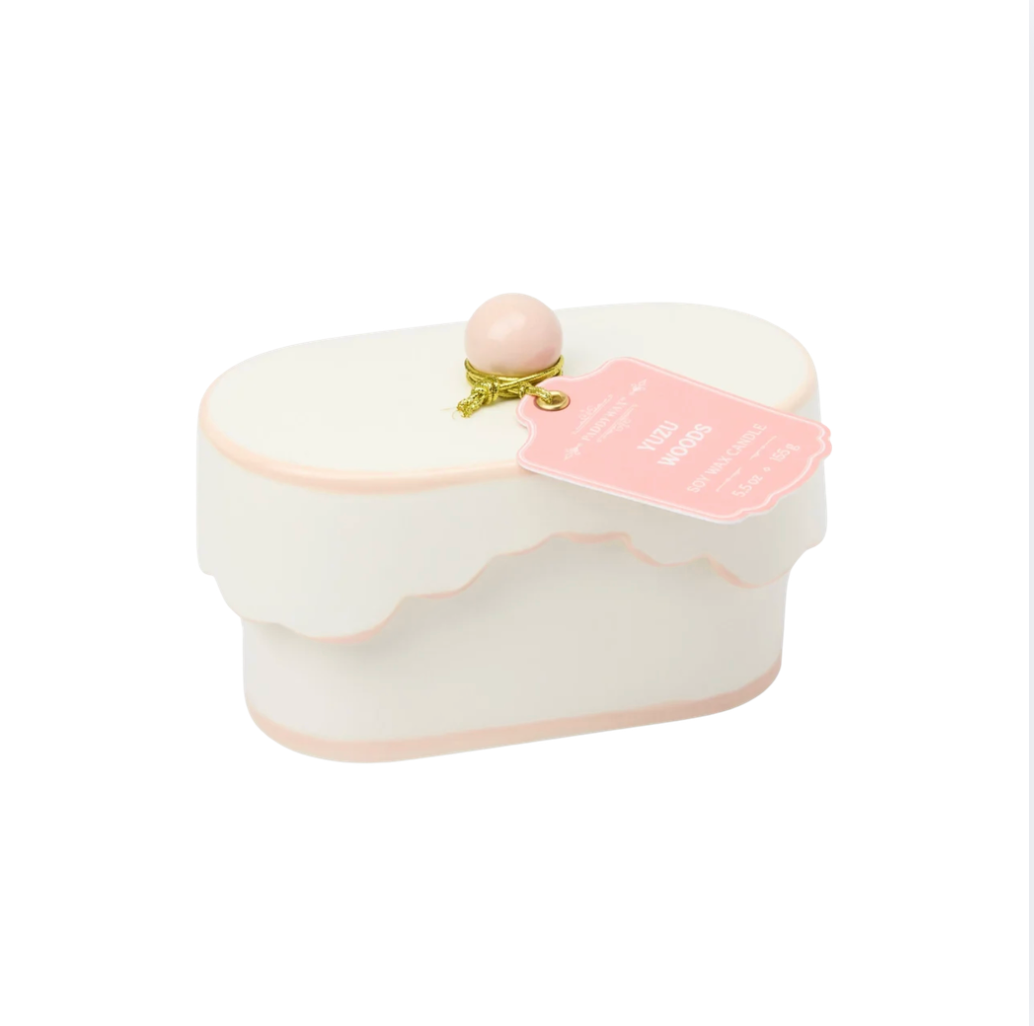 Cherie Porcelain Ceramic Candle | Yuzu Woods 5.5 Oz
