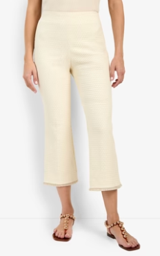 Trina Turk Gulf Crop Pant | Bonita Beige