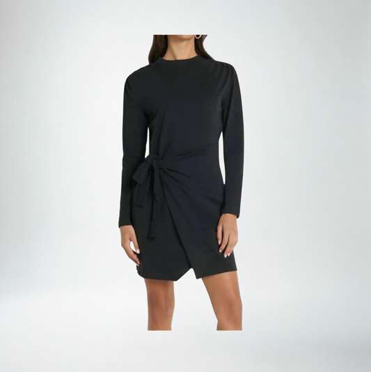 Nation Taylor Wrap Dress | Jet Black