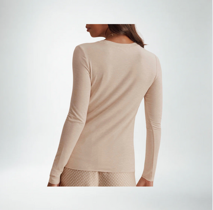 Splendid Bamboo Long Sleeve Top | Wheat Heather