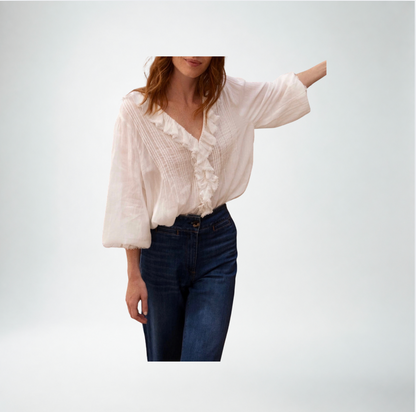 Oliphant Mila Top in Cream