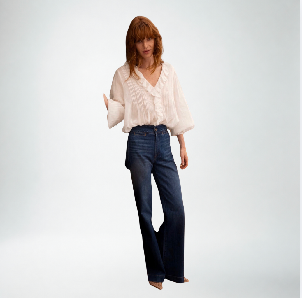 Oliphant Mila Top in Cream
