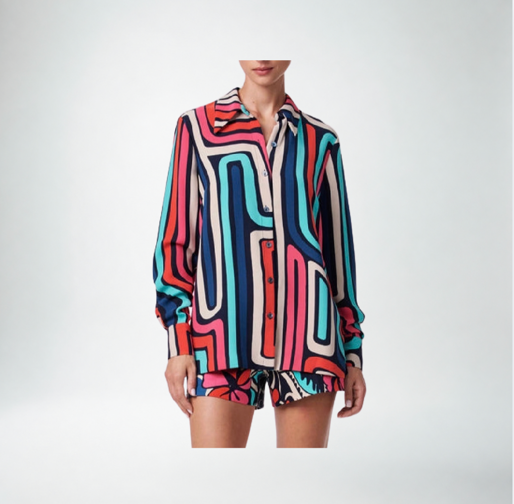 Trina Turk Montero Top | Cubist Print