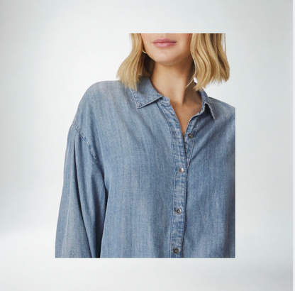 Splendid Indigo Button Down Top | Chambray