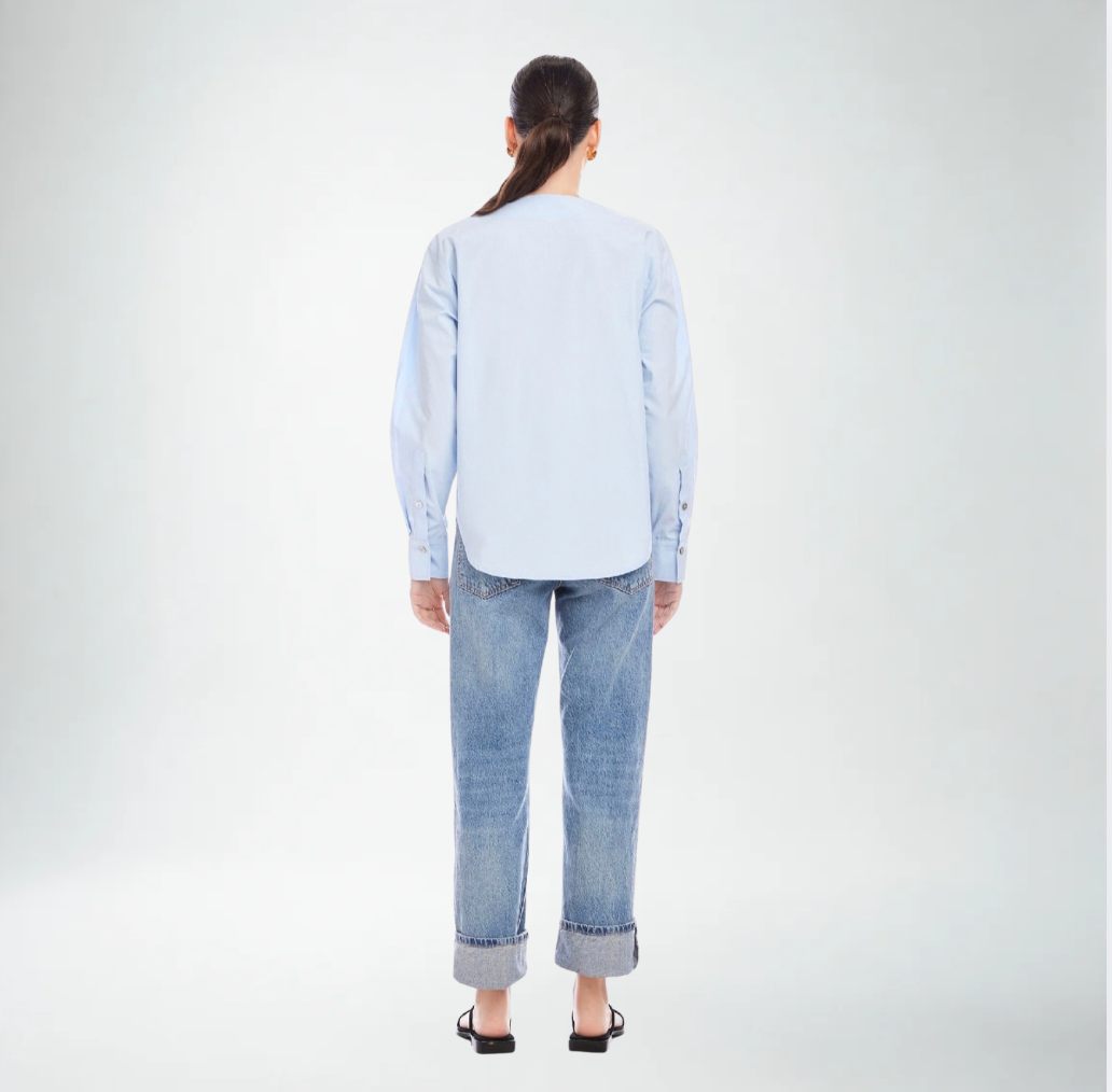 Fifteen Twenty Elyse Boatneck Top | Sky Blue
