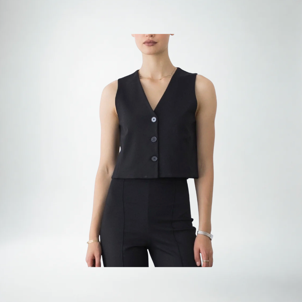 Ripley Rader Ponte Knit Vest | Black
