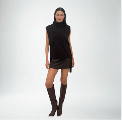 Trina Turk Ethal Skirt | Cioccolato Cio Suede