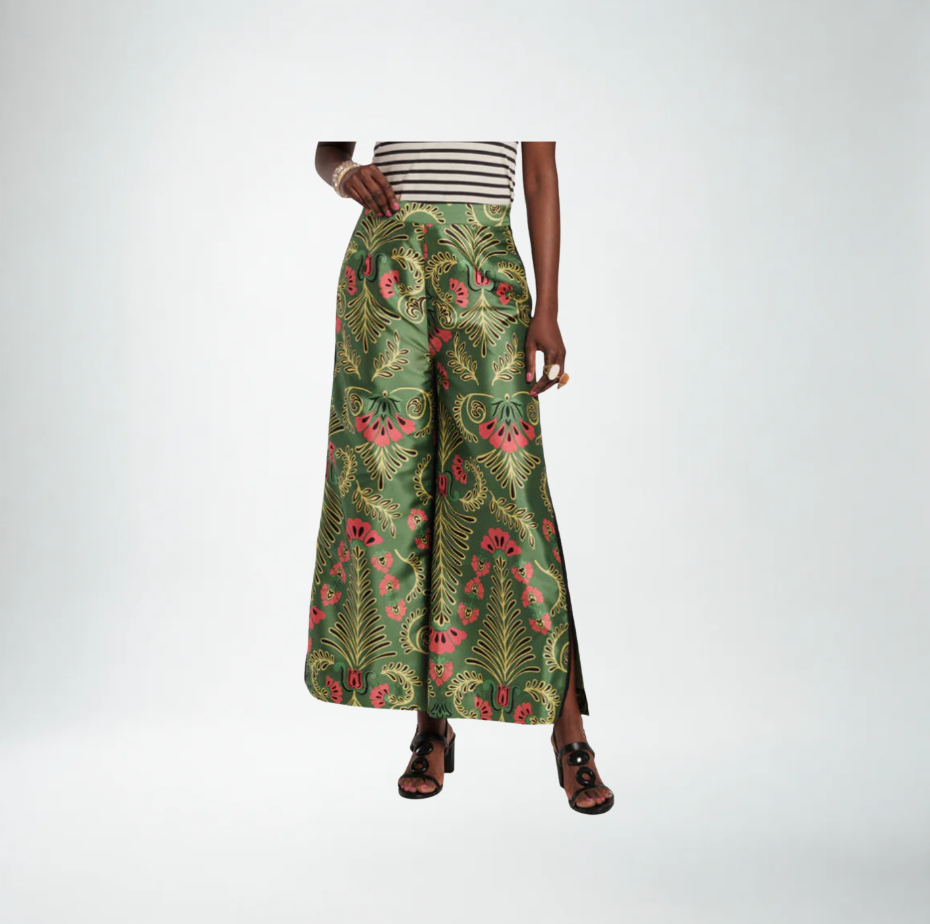Frances Valentine Palazzo Canopy Pant | Pink/Green Multi