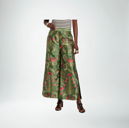 Frances Valentine Palazzo Canopy Pant | Pink/Green Multi