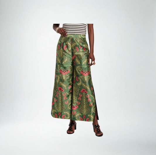 Frances Valentine Palazzo Canopy Pant | Pink/Green Multi