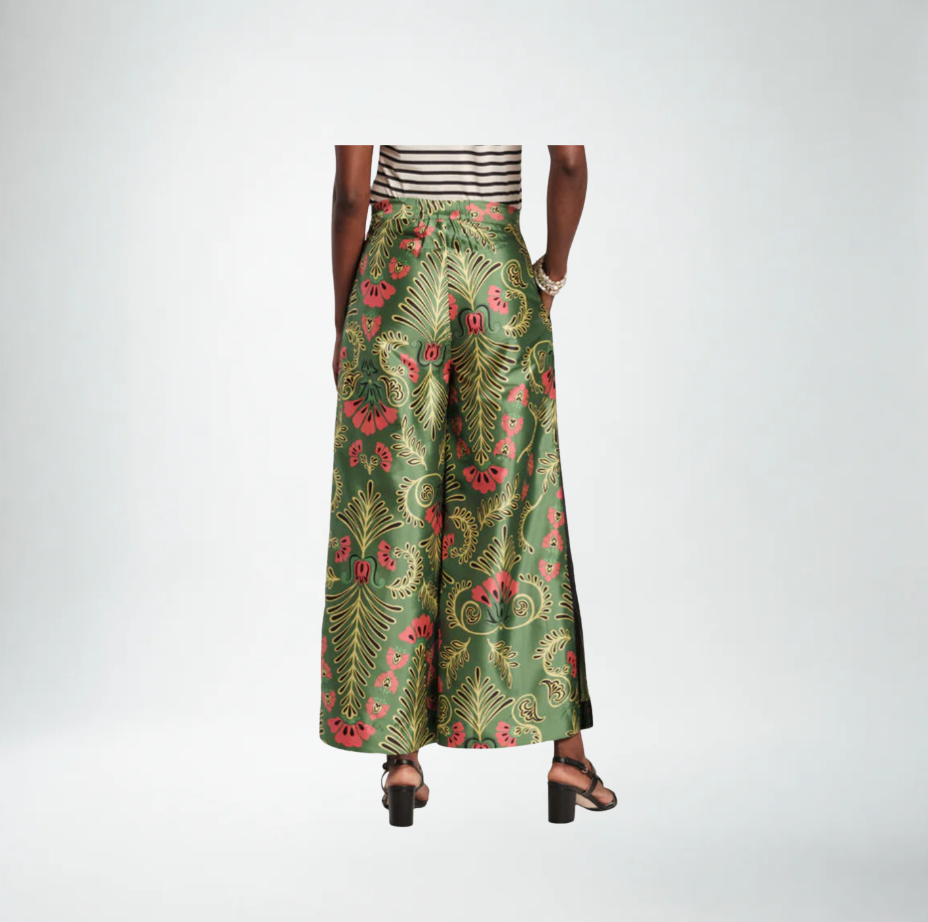 Frances Valentine Palazzo Canopy Pant | Pink/Green Multi