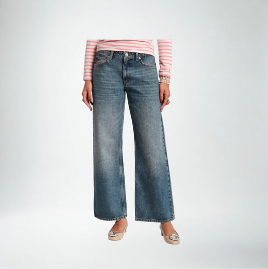 Frances Valentine Jessie Medium Rise Denim Jean | Medium Wash
