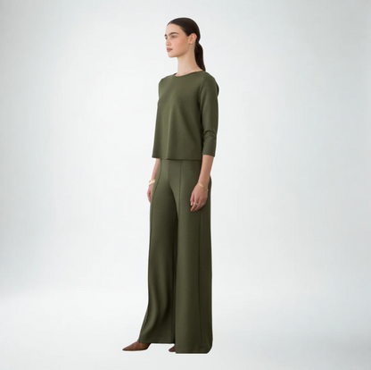 Ripley Rader Scuba Wide Leg Pant | Olive