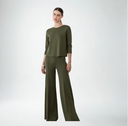 Ripley Rader Scuba Wide Leg Pant | Olive