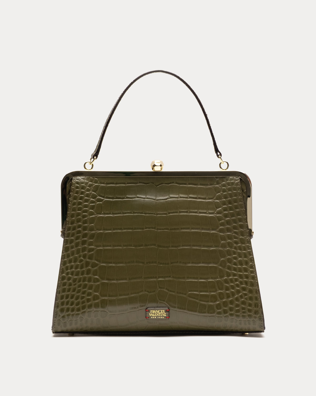Frances Valentine Jackie Frame Bag in Olive