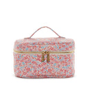 TRVL LUXE TRAIN 2 - Cosmetic Case MARSEILLE with Pink Pinstripe Liner