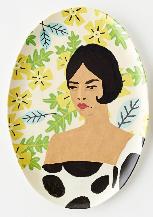 Melamine Woman Platter