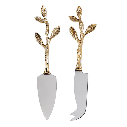 Twig Handled Cheese Knives -Set of 2