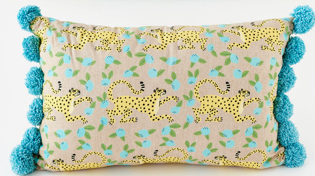 Leopard Lumbar Pillow 11x19