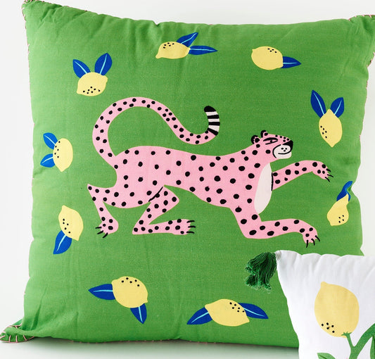 Leopard & Lemon XL Pillow 28x28