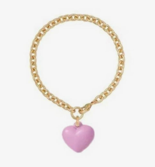 Love You Always Bracelet with Pink Heart