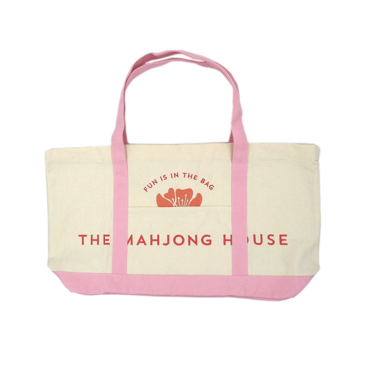 Canvas Carry-All Tote, Pink