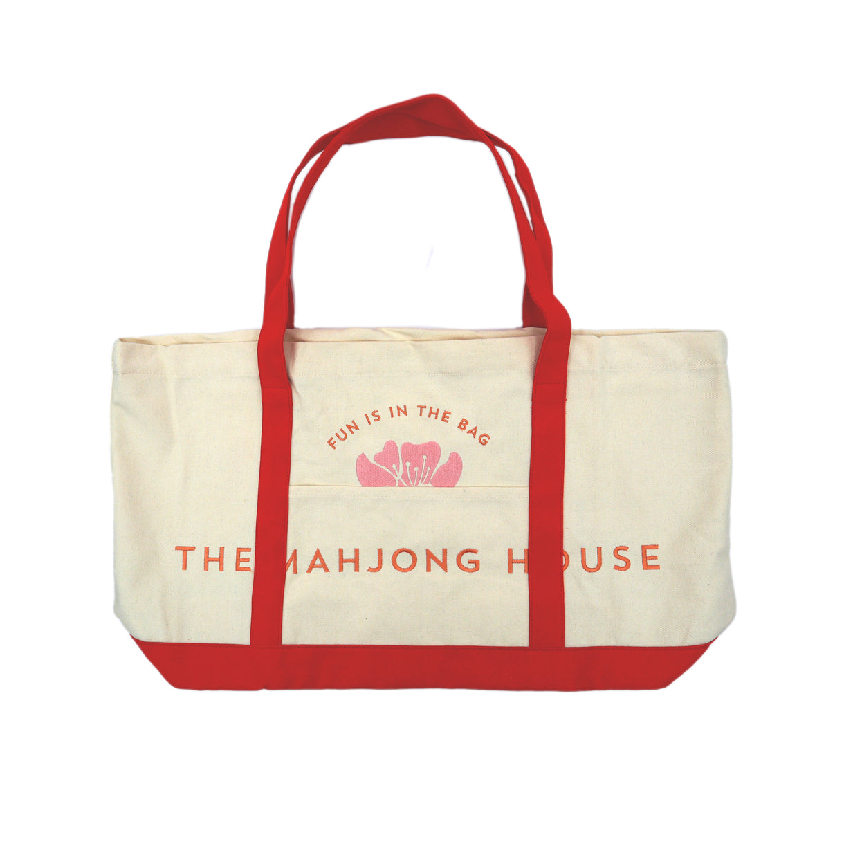 Canvas Carry-All Tote, Red