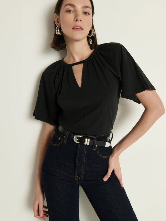 Tracy Keyhole Top in Black