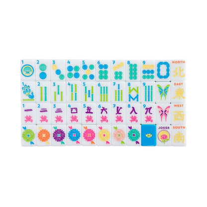 The Mahjong House | Electric Blue House Tiles