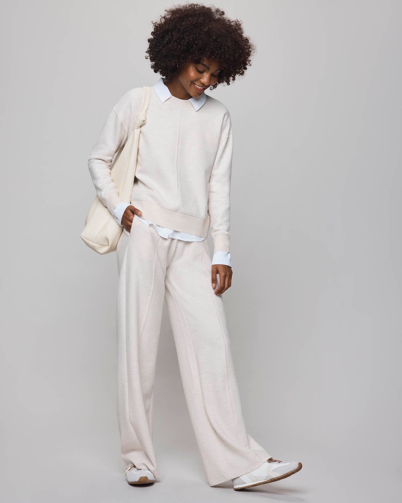 Splendid Winslow Crewneck Pullover in Pale Oak