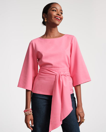 Frances Valentine Whitney Wrap Top Pink