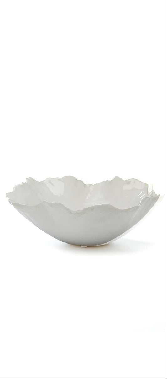 Freeform Ceramic Bowl |Small White