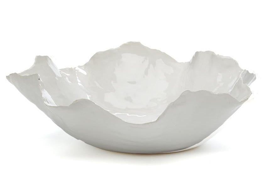 Freeform Ceramic Bowl | Large White