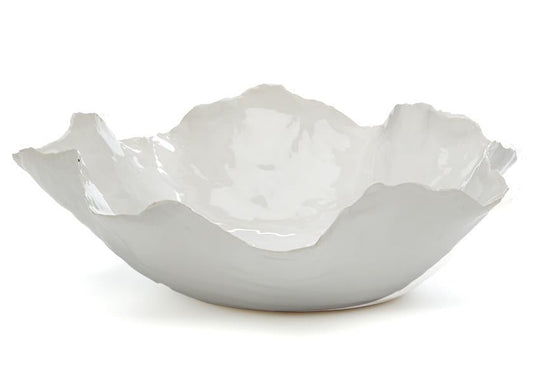 Freeform Ceramic Bowl | Large White