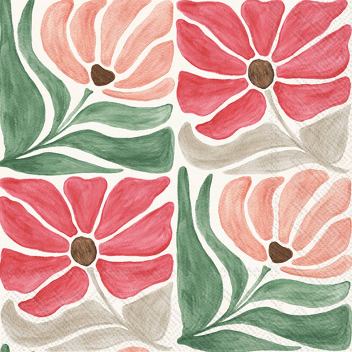 Modern Petals Paper Lunch Napkins