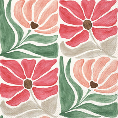 Modern Petals Paper Lunch Napkins