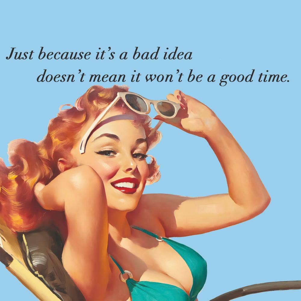 Just Because It’s A Bad Idea Paper Cocktail Napkin