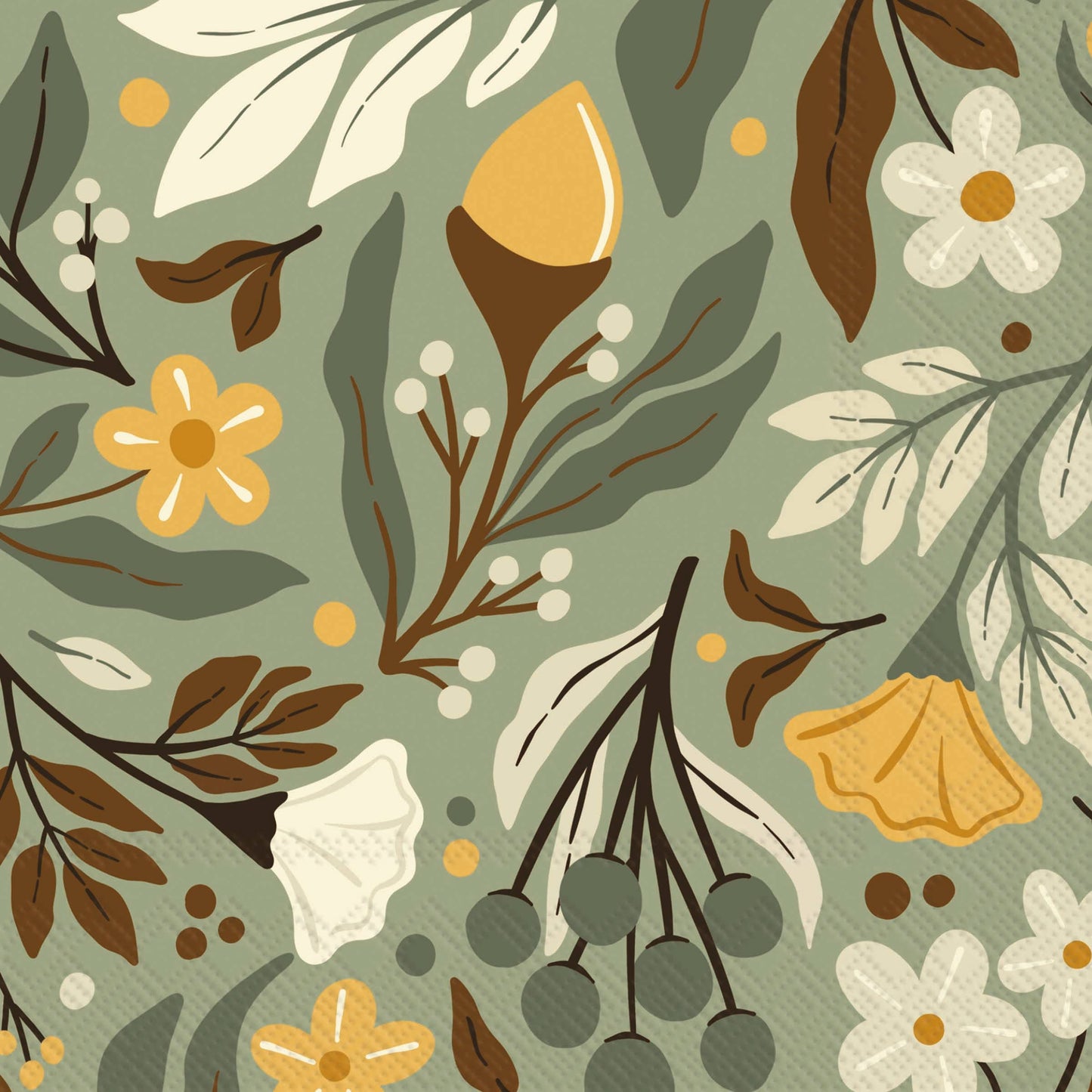 Paper Luncheon Napkin | Autumn Acorn