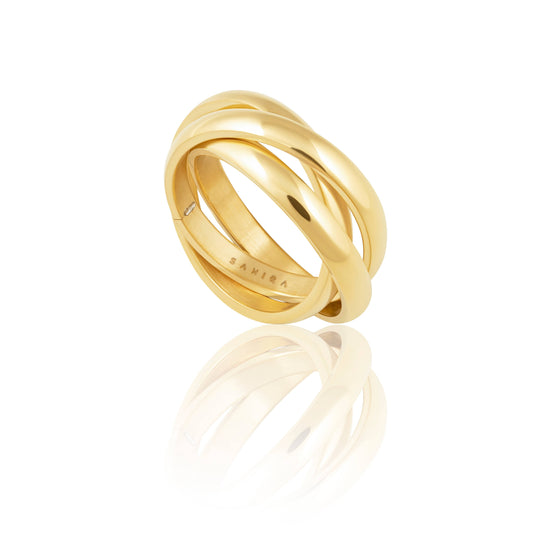 Gold Golden Girl Ring Set -Size 7