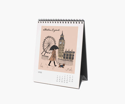 Rifle 2026 Travel Sketchbook Desk Calendar