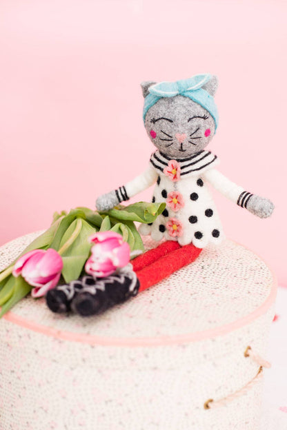 French Knot Sophia Cat Doll Friend