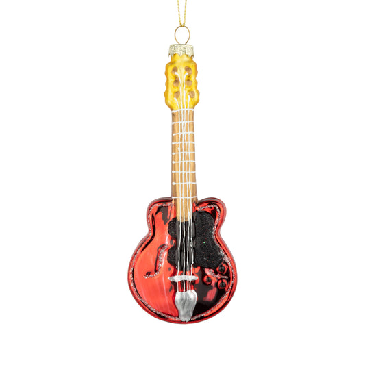 Glass Acoustic Guitar Ornament