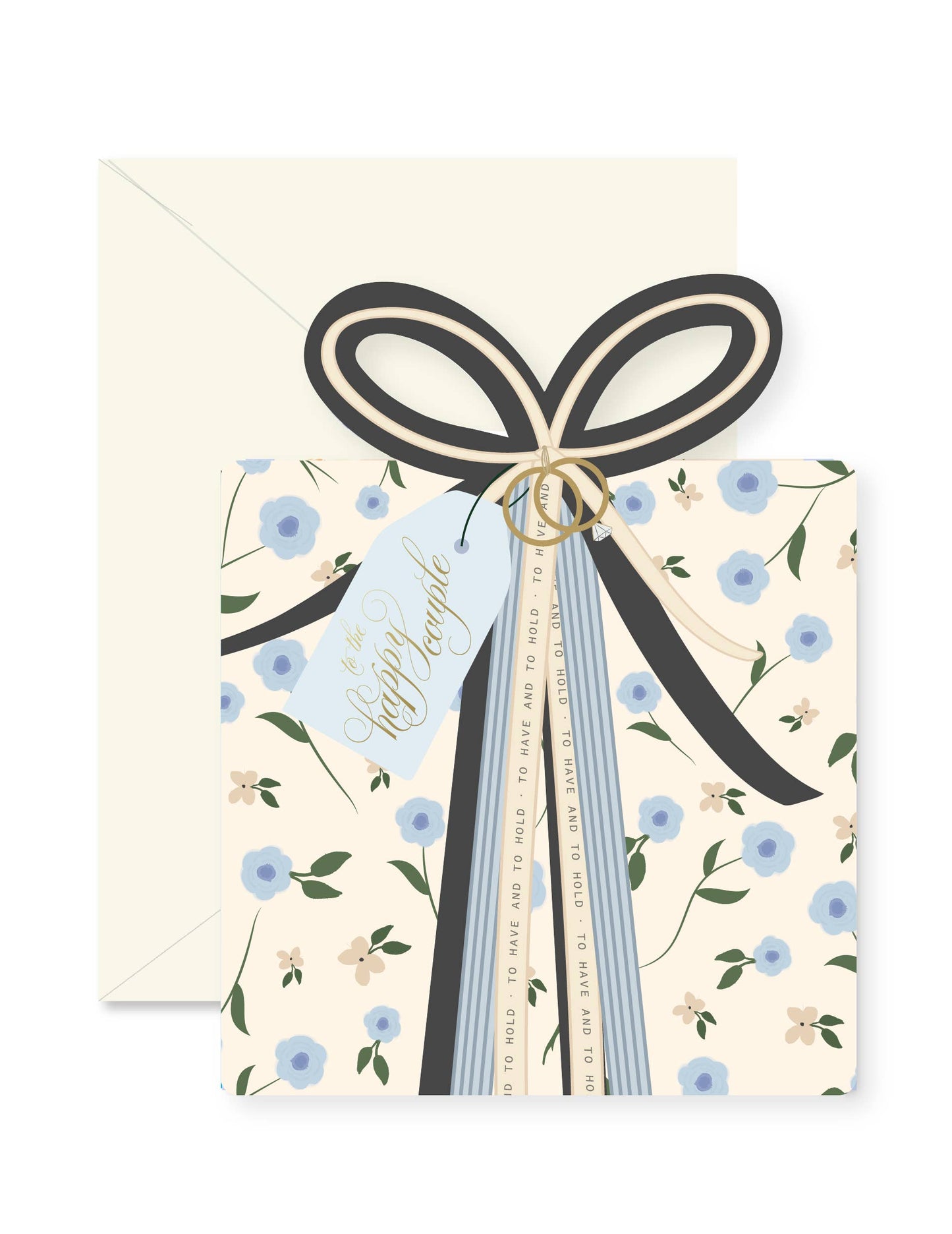 Ginger P. Designs Gift Blue Greeting Card | Wedding