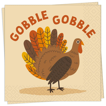 Gobble Gobble Paper Cocktail Napkin